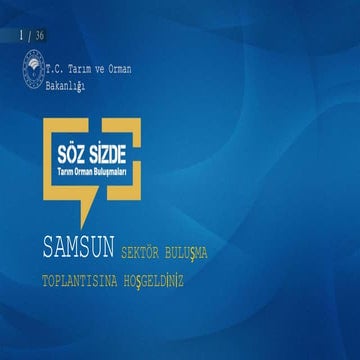 Tarım Orman Buluşmaları Samsun Dijital Sektör Buluşması