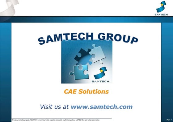 Samtech presentations