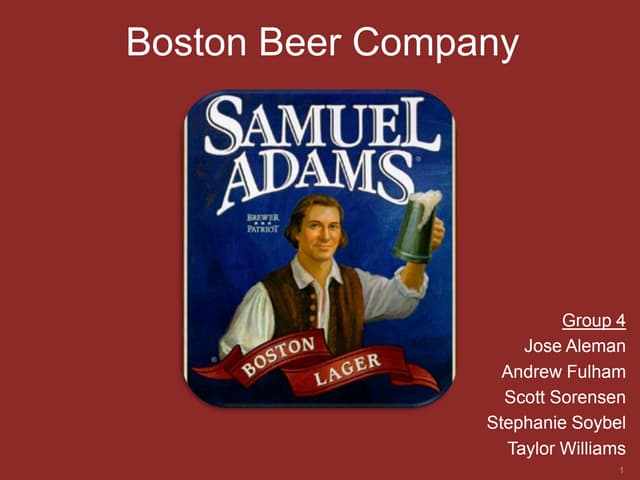Boston Beer Company PPT