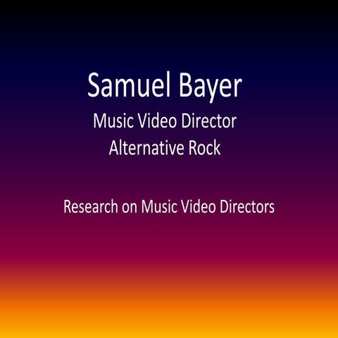Samuel Bayer