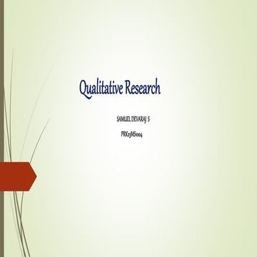 Qualitative research