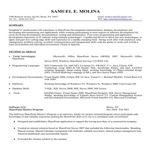 Samuel molina resume 12 18-12