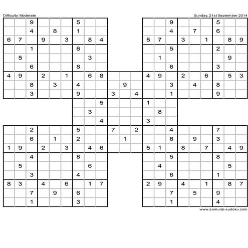 Samurai sudoku | PDF