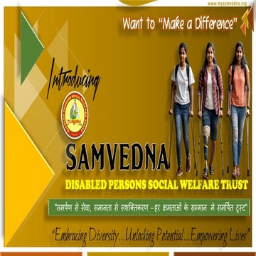 SAMVEDNA DISABLED PERSONS SOCIAL WELFARE TRUST | PDF