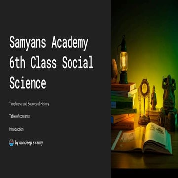 Timeline-and-Sources-of-History.6th social exploring society and beyond ...