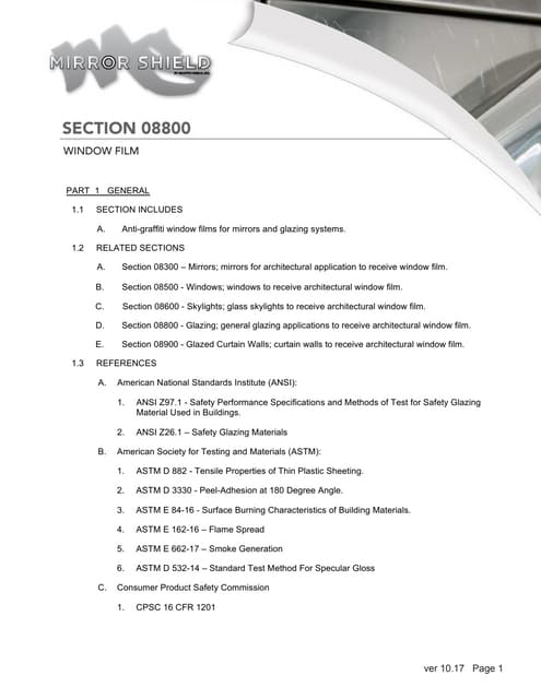 Salt lake-window-tinting-window-film-huper csi-spec-ceramic-60 | PDF
