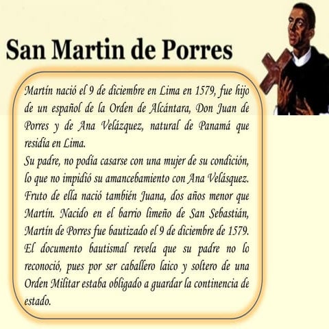 SAN MARTIN DE PORRES