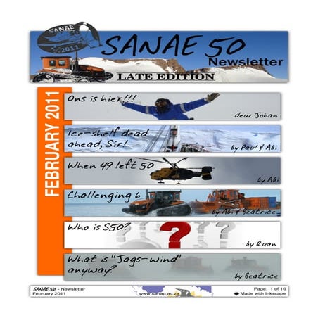 Sanae50 newsletter feb2011
