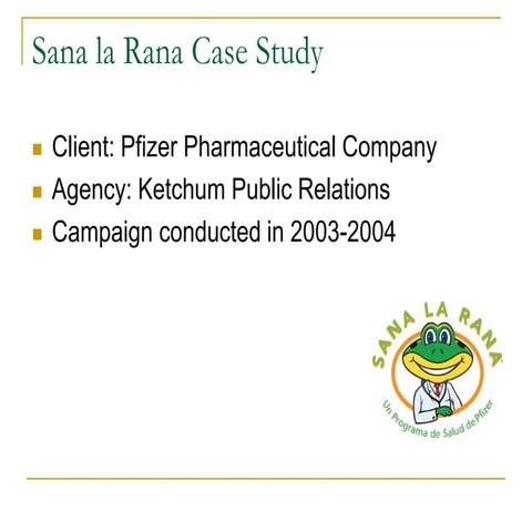 Sana la Rana Case Study | PPSX