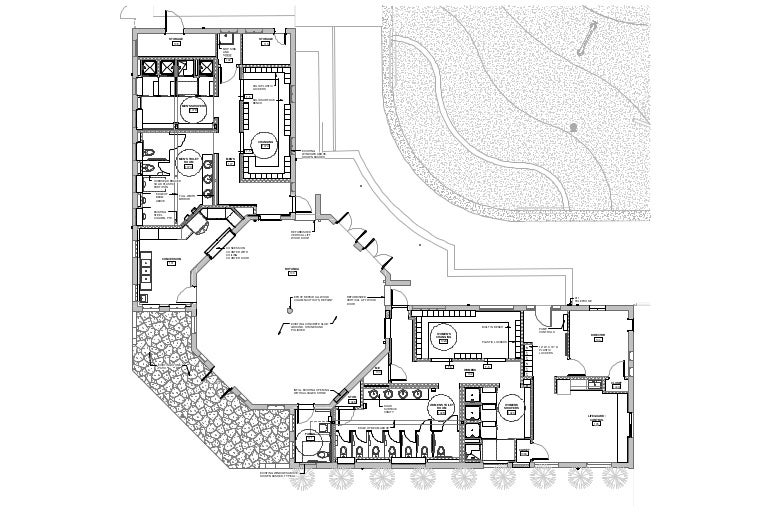 Municipal Pool Bathhouse Floor Plan