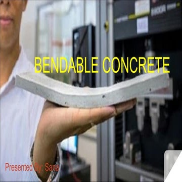 Bendable Concrete