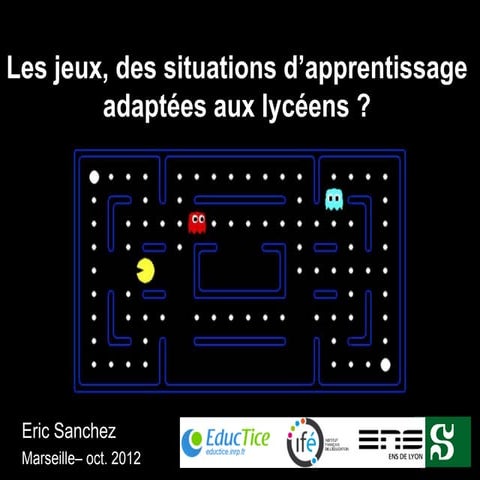 Des jeux, des situations d'apprentissage adaptées aux lycéens ?