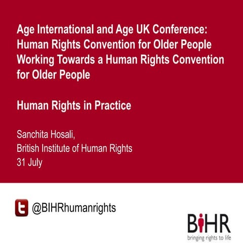 Sanchita Hosali, Deputy Director, British Institute of Human Rights 