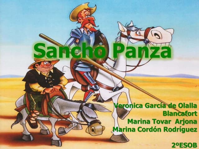 Sancho panza marina tovar
