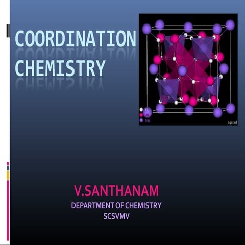 Coordination chemistry - CFT