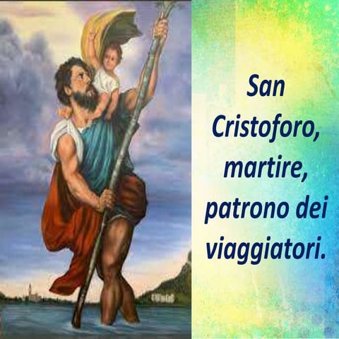 Portachiavi San Cristoforo In Acciaio Inox Blu | Protettore Dei Viaggiatori, Portafortuna Con Medaglia - 3