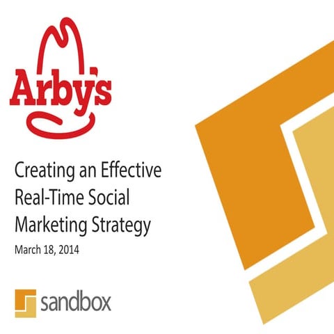 Arby's serves up Social | PDF
