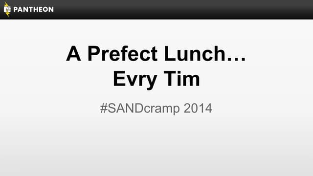 SANDcamp 2014 - A Perfect Launch, Every Time