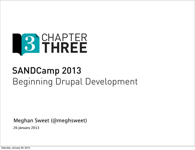 Sand camp beginner drupal development
