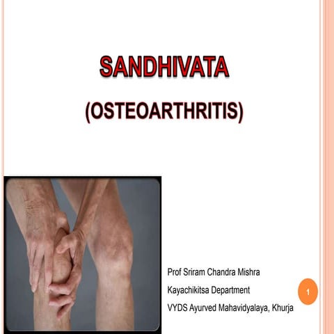 Sandhivata (osteoarthritis)
