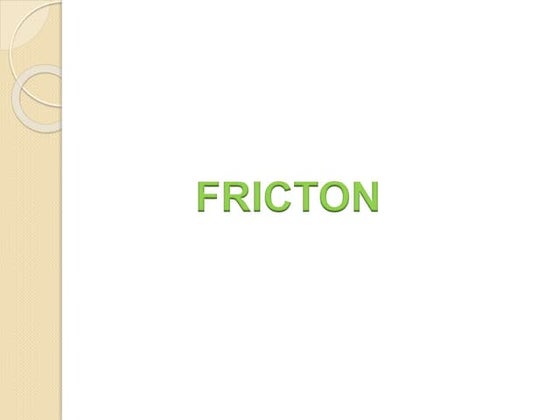 class 8, chapter -12 friction | PPT