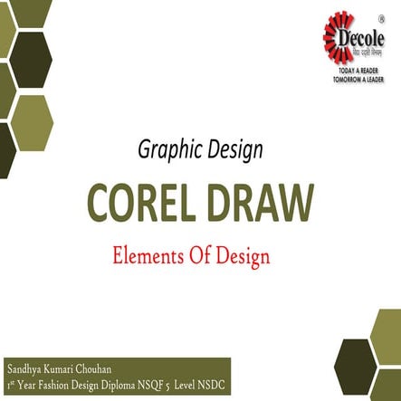 Sandhya Chouhan, Diploma Fashion Design First Year, (Corel Draw Project)