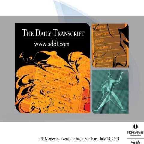 San Diego Daily Transcript - PR Newswire Event July 2009
