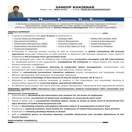 Sandip khairnar   cv