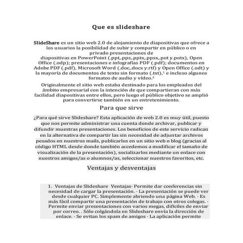 Semejanzas y diferencias entre SlideShare y Prezi | PPTX