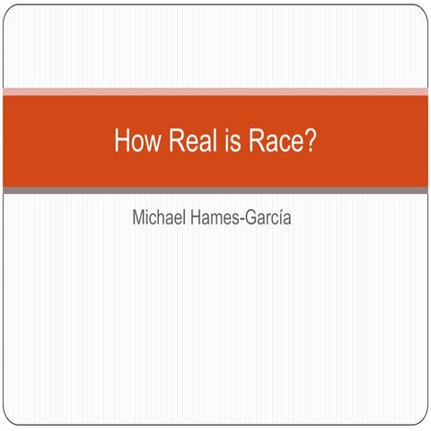 How real is race?