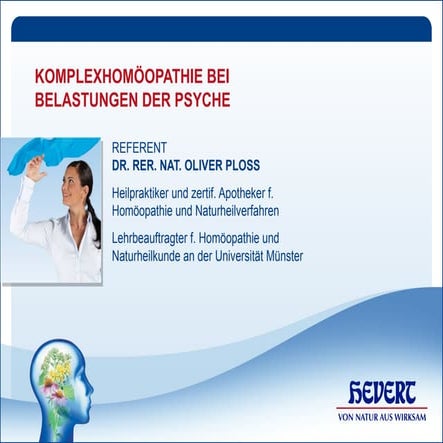 Vortrag - Komplexhomöopathie bei Belastungen der Psyche