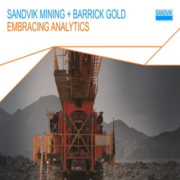 Sandvik Barrick Embracing Analytics | PDF