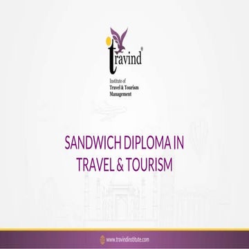Sandwich diploma in travel &amp; tourism 