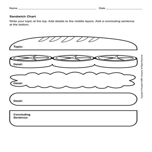 Sandwich Paragraph Organizer
