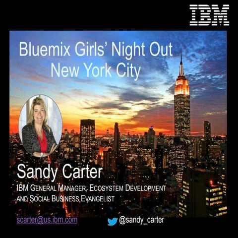 Bluemix Girls Night Out -- Introduction on Women in Tech
