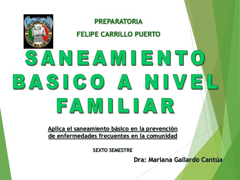 Saneamiento basico a nivel familiar Saneamiento basico a nivel familiar