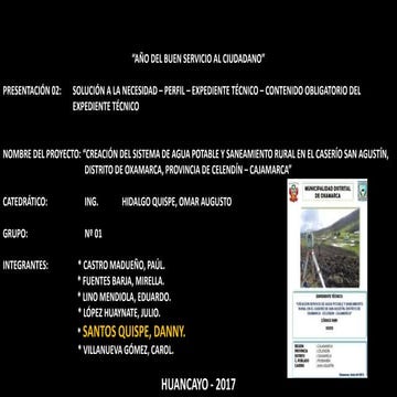 Calidad y Control en Proyectos de Saneamiento - Cuarta Parte