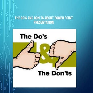Sanele dinkie mabaso the do’s and don,ts about power point presentation