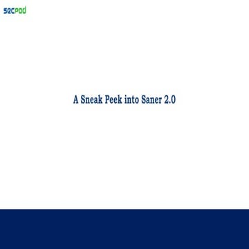 Take a sneak peek into Saner 2.0