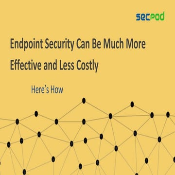 SanerNow  a platform for Endpoint security and systems Management