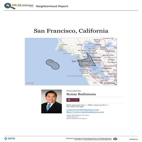 San francisco demographics report