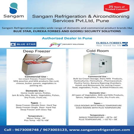 Cold Room Dealers in Pune - Sangam Refrigeration