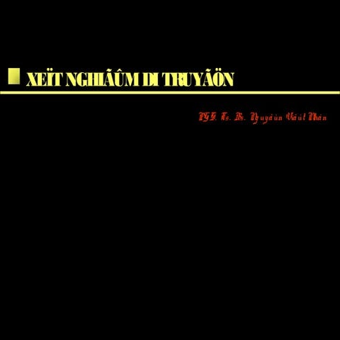 Sang loc va chan doan truoc sinh