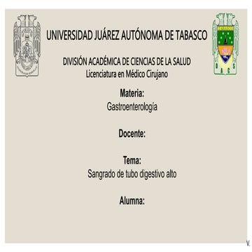 sangrado de tubo digestivo alto no variceal manejo