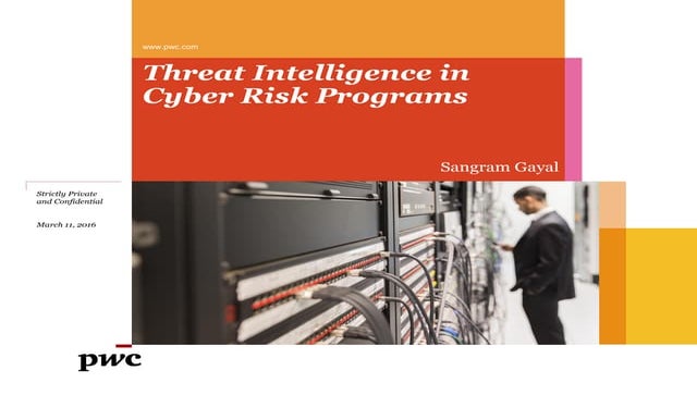 Threat Intelligence in Cyber Risk Programs