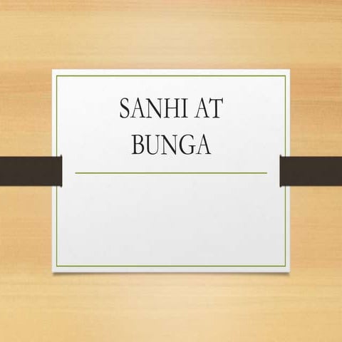 sanhi at bunga powerpoint presentation for filipino