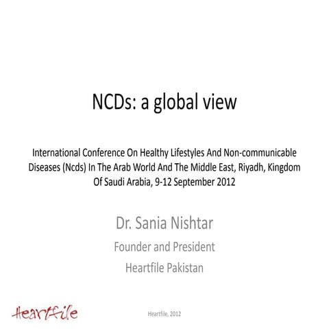 NCDs: a global view 