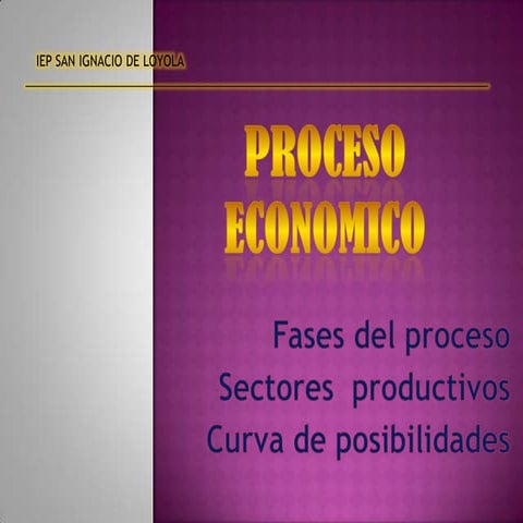 San ignacio   proceso economico