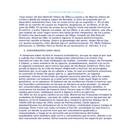 San ignacio de loyola | DOCX