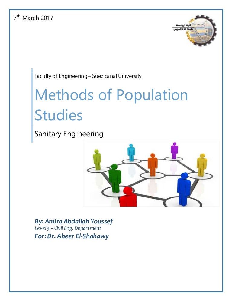 Methods Of Population Studies